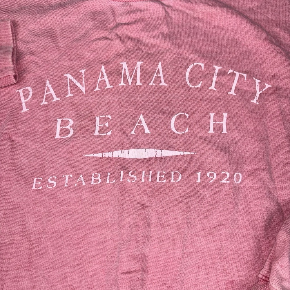 Panama City Beach Sweatshirt Women's Medium Pink Comfortex USA Florida Graphic - Picture 5 of 11